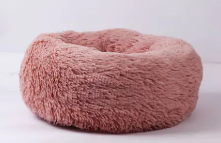 Nid rond en peluche pour chien et chat – Ultra doux, confortable et toutes tailles
