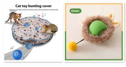 Balle Interactive Auto-Roulante pour Chat – PurrPlay