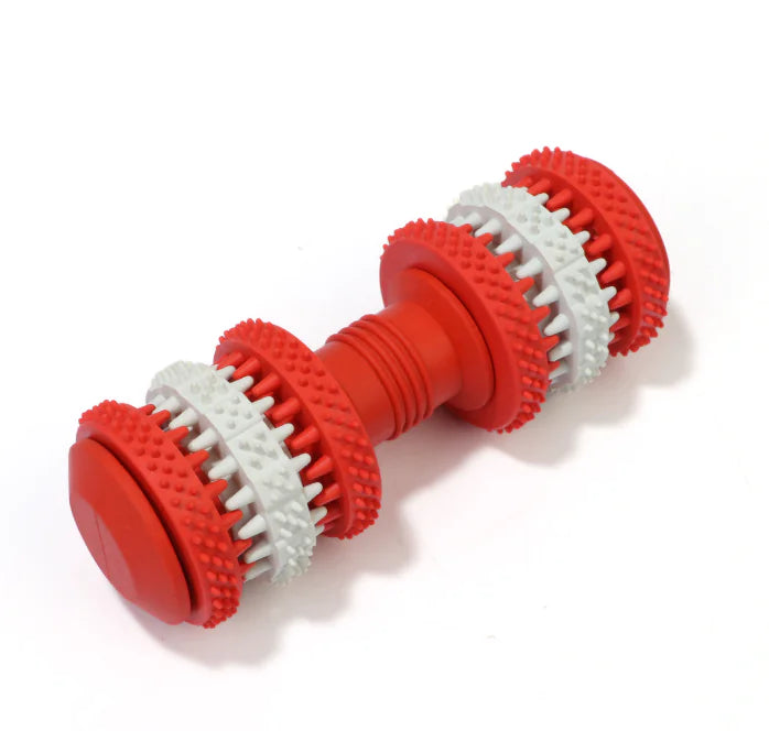 Dumbbell à Mâcher pour Chiens – Jouet Dentaire & Amusement 🐶🦷