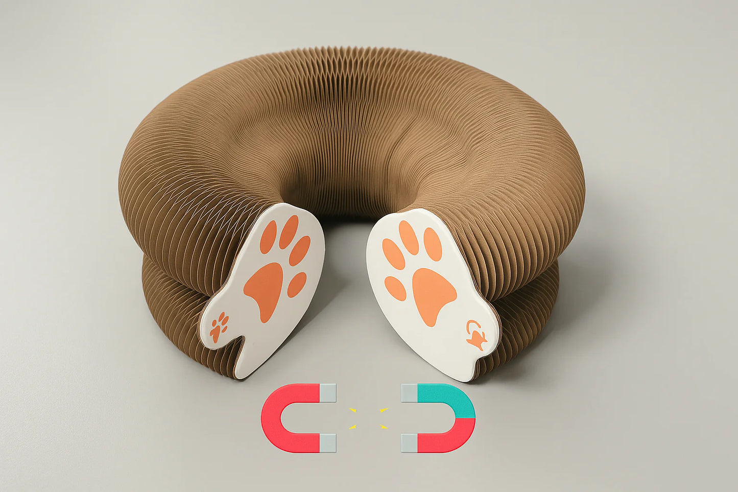 Griffoir Pliable en Carton pour Chat – Compact, Résistant et Ludique