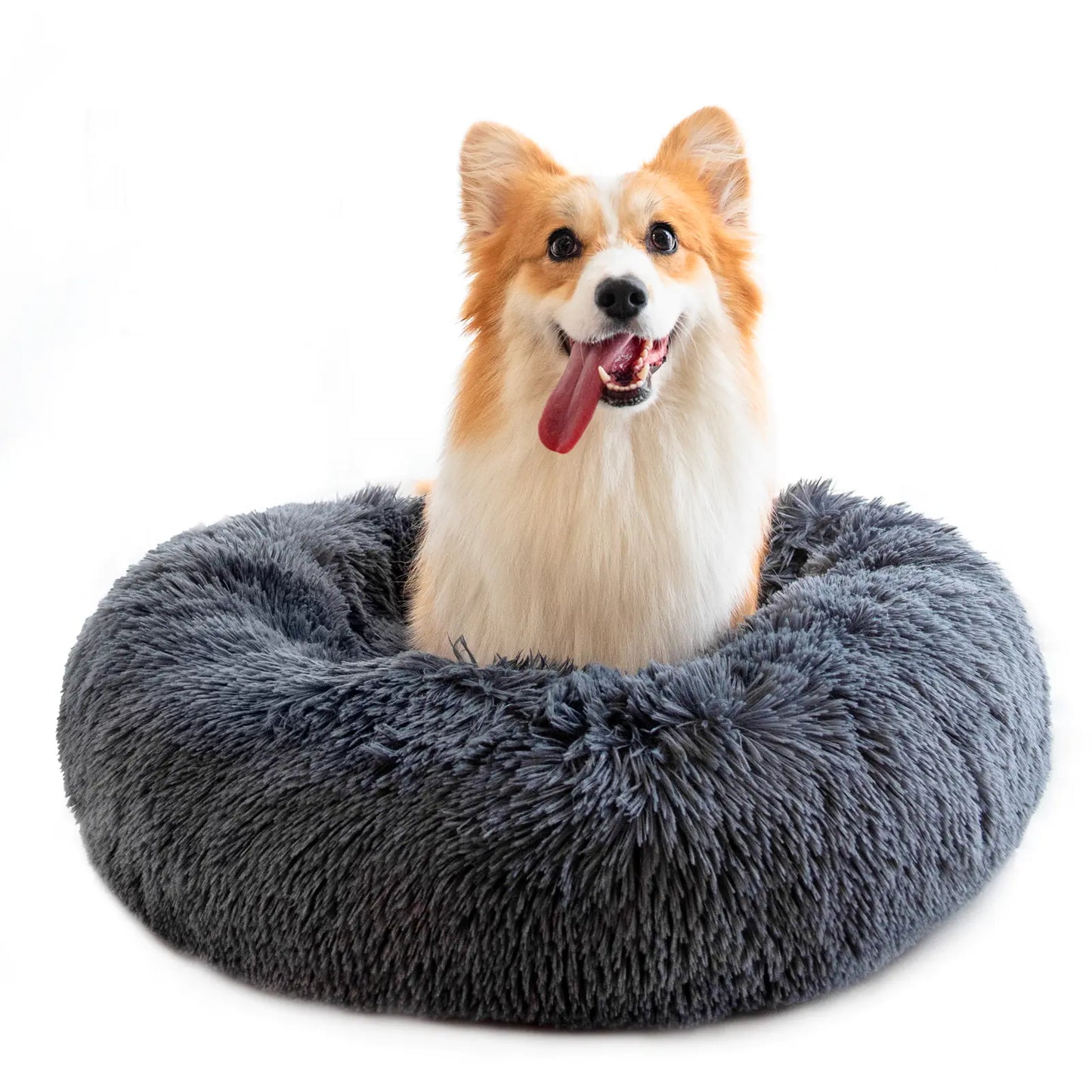 Nid rond en peluche pour chien et chat – Ultra doux, confortable et toutes tailles